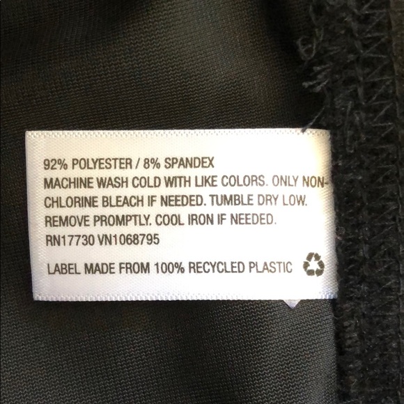 NWT black velour leggings - Picture 5 of 8